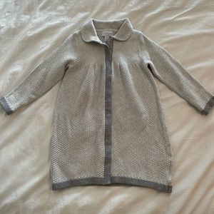 The Little White Company snap down knit sweater dress